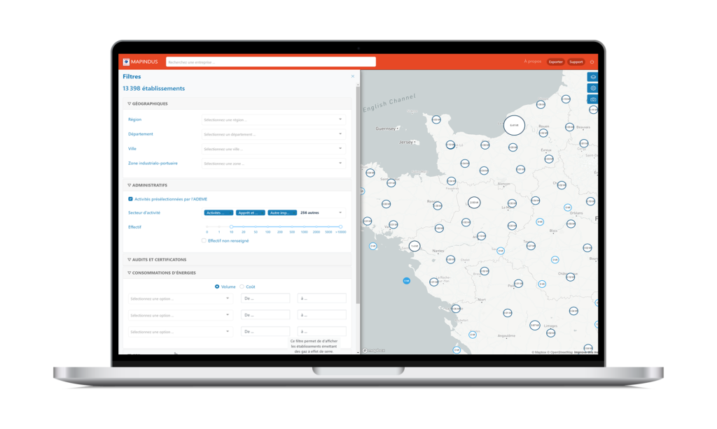 Visualisation données Ademe